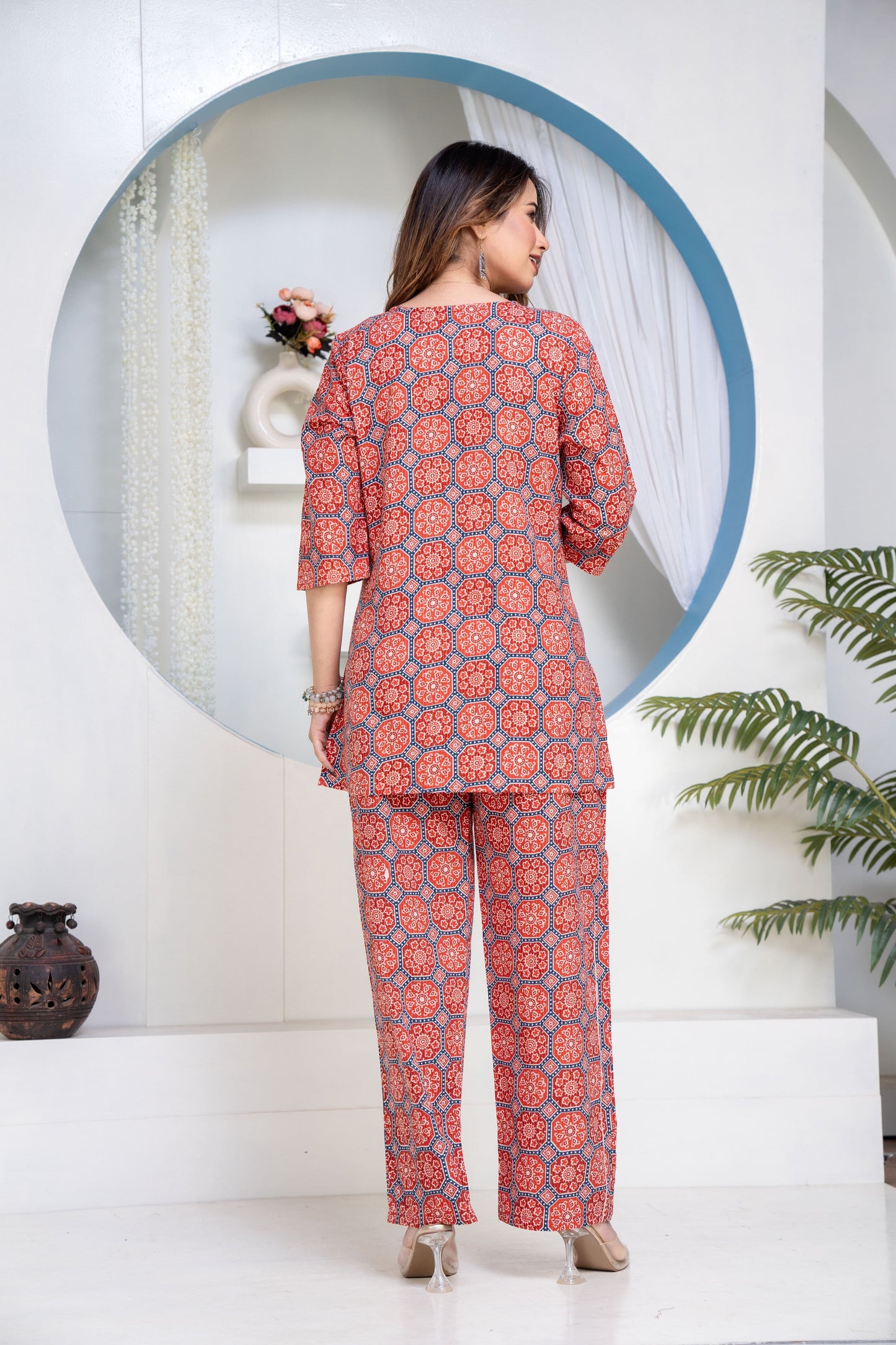 Printed Cord Set for women