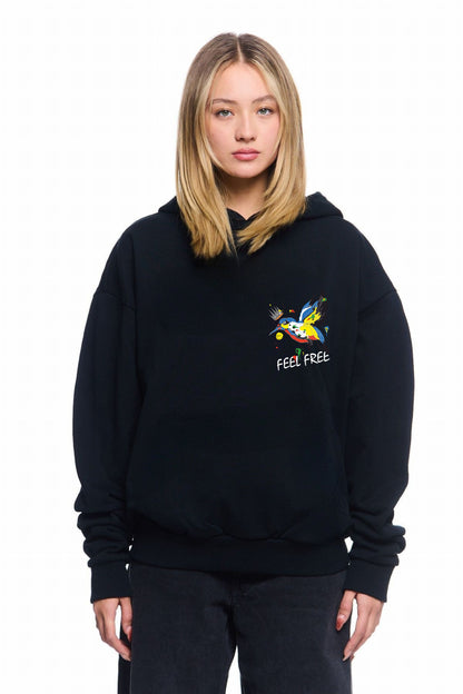 Feel Free Printed HOODIE