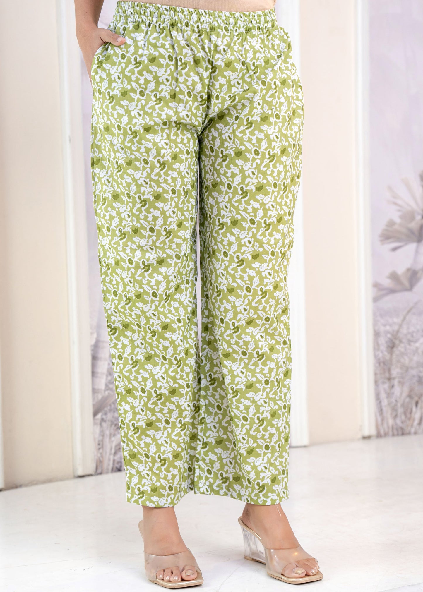 Long Collar Printed Co-Ord