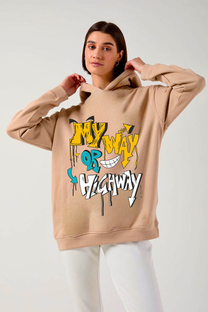 My Way Printed HOODIE