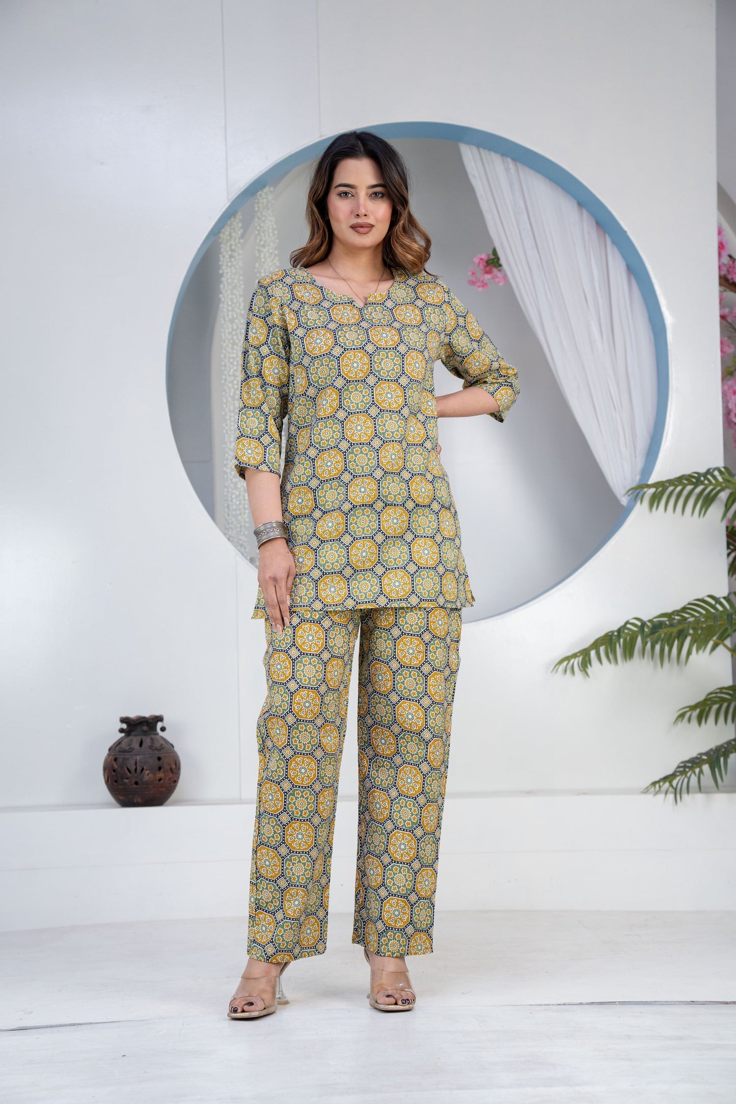 Printed Cord Set for women
