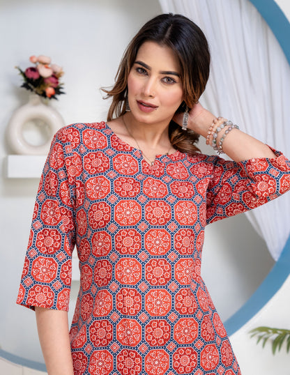 Printed Cord Set for women