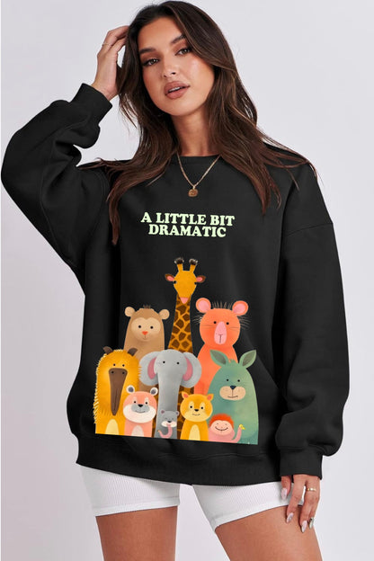 Animal Printed Sweatshirt