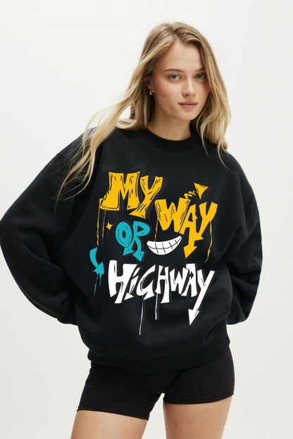 MY WAY printed Sweatshirt
