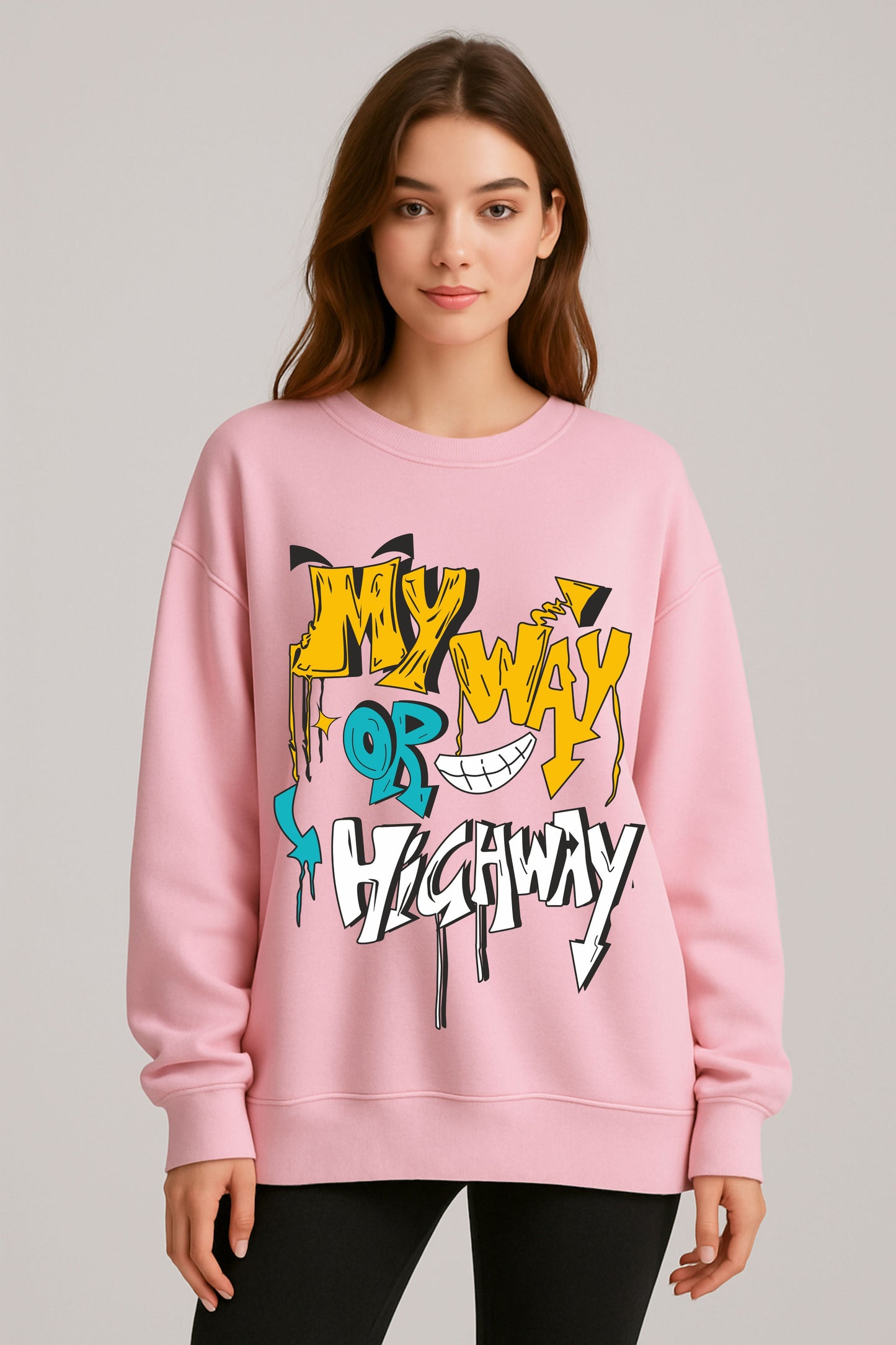 MY WAY printed Sweatshirt