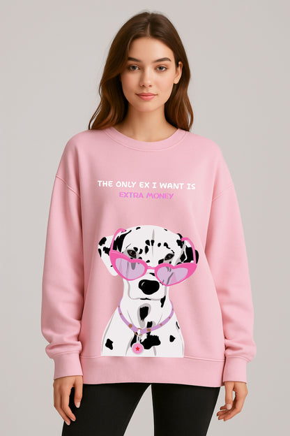 Extra Money Printed Sweatshirt