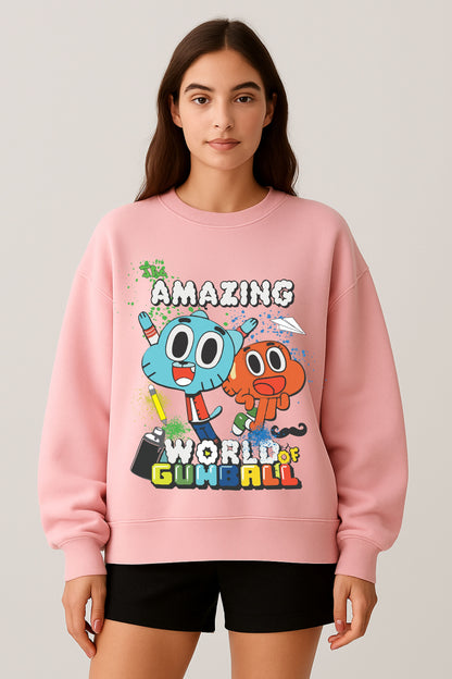 Gumball Printed Oversize Sweatshirt