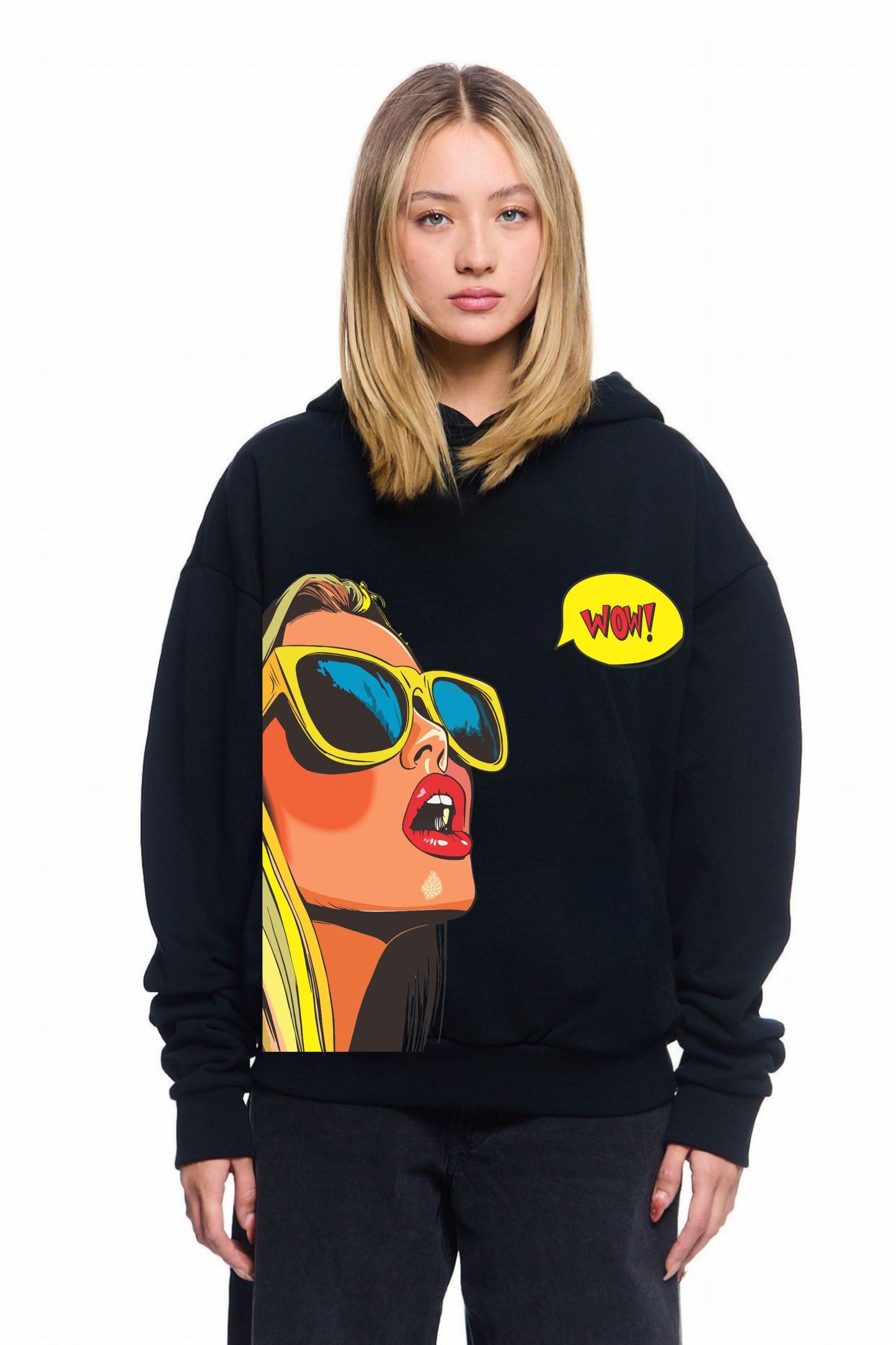 WOW Printed HOODIE