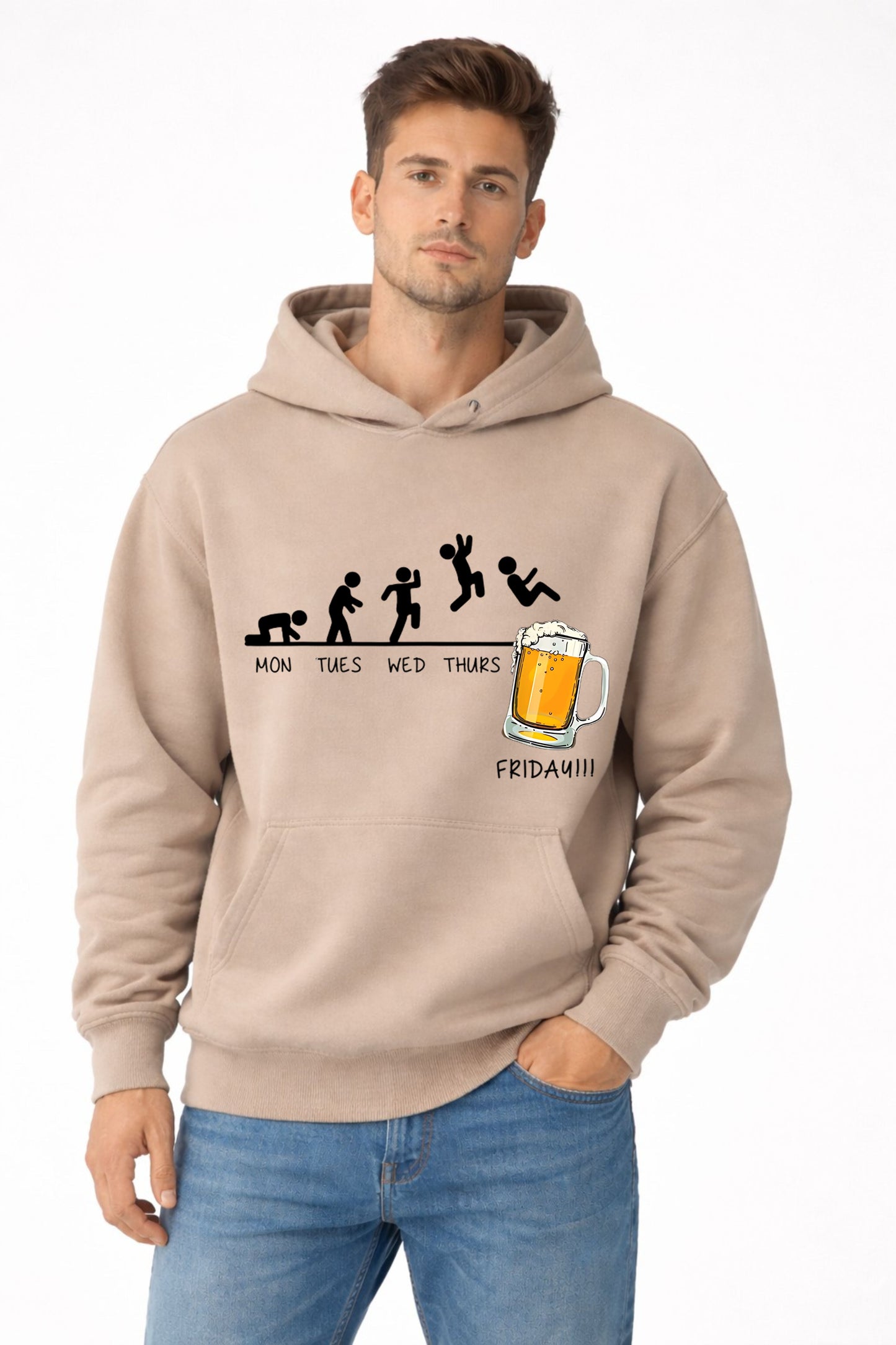 Beer Printed HOODIE