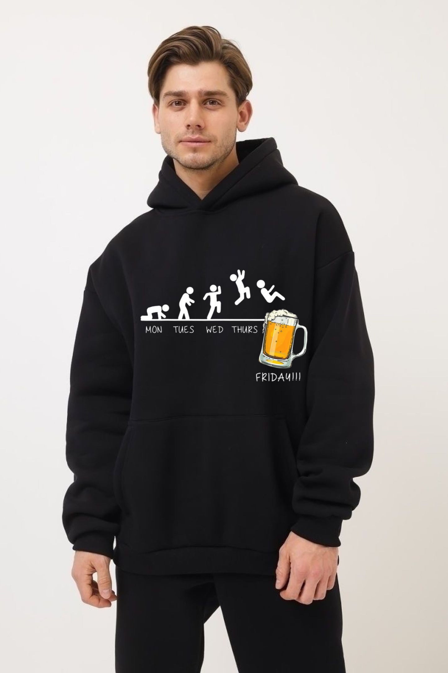Beer Printed HOODIE